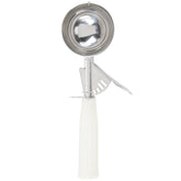 S/S Ice Cream Disher, Ivory Color Handle, 3-3/4 oz (111ml), Dia: 2-5/8" (67 mm). - Mabrook Hotel Supplies